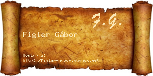 Figler Gábor névjegykártya
