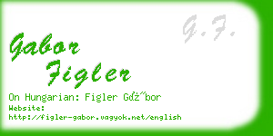 gabor figler business card